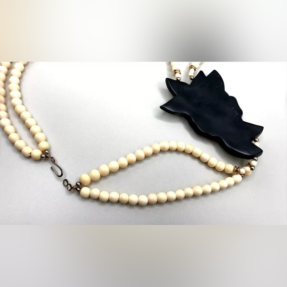 Vintage Lee Sands Pastel Tropical Statement Necklace withh earrings. - Picture 4 of 7